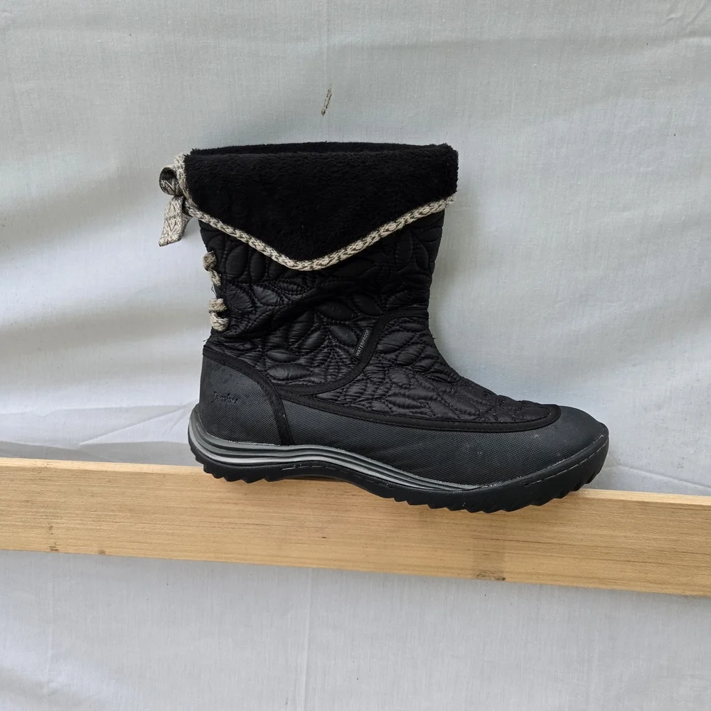 Jambu Black Quilted Kids Boots